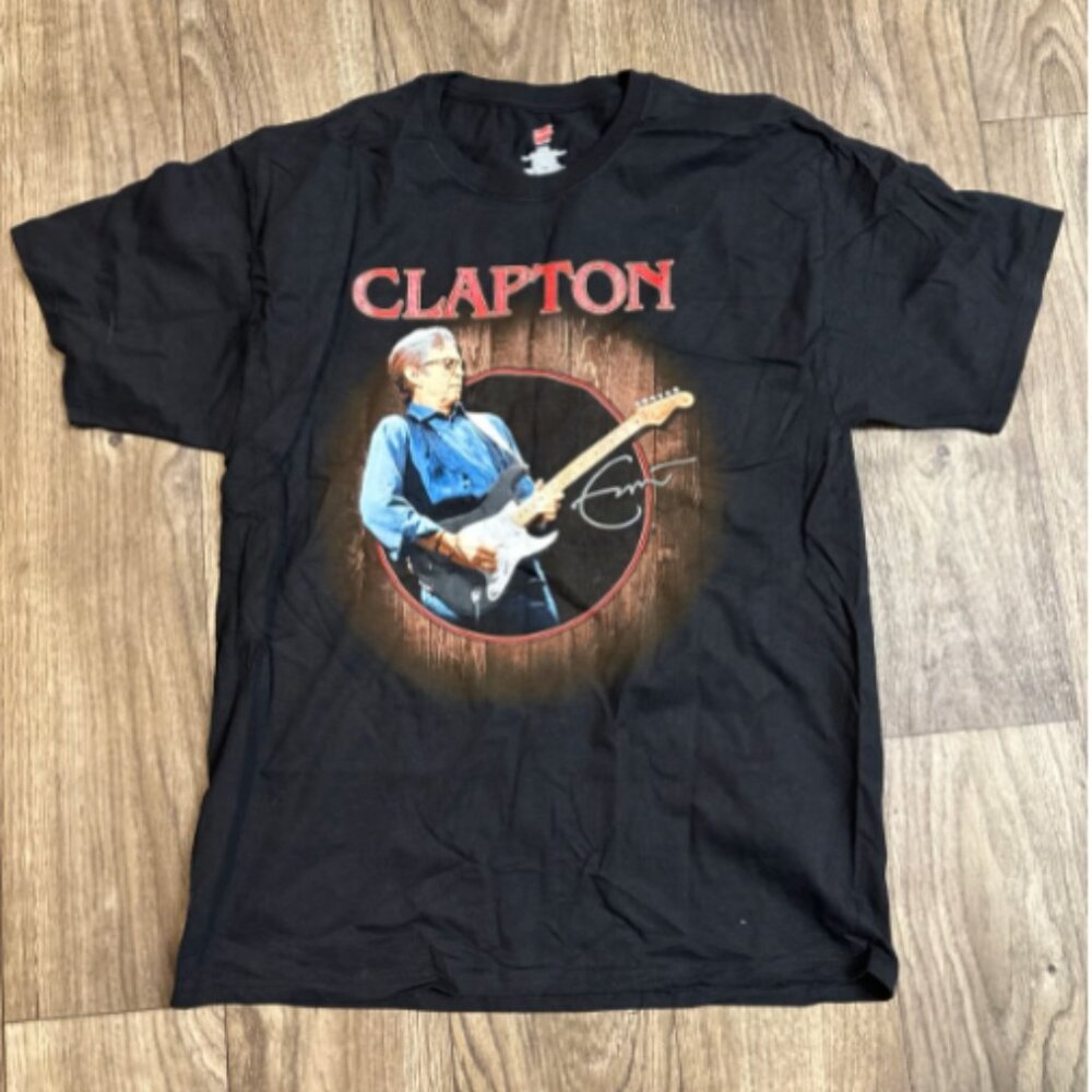 Eric Clapton 2019 Limited Tour T-Shirt – Rare Concert Tee Black Size Large